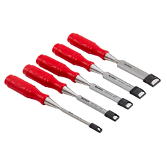 Bahco - Woodworking - Chisel Set with Polypropylene Handle - 5 Piece - 6 - 12 - 16 - 20 & 25mm | 9883