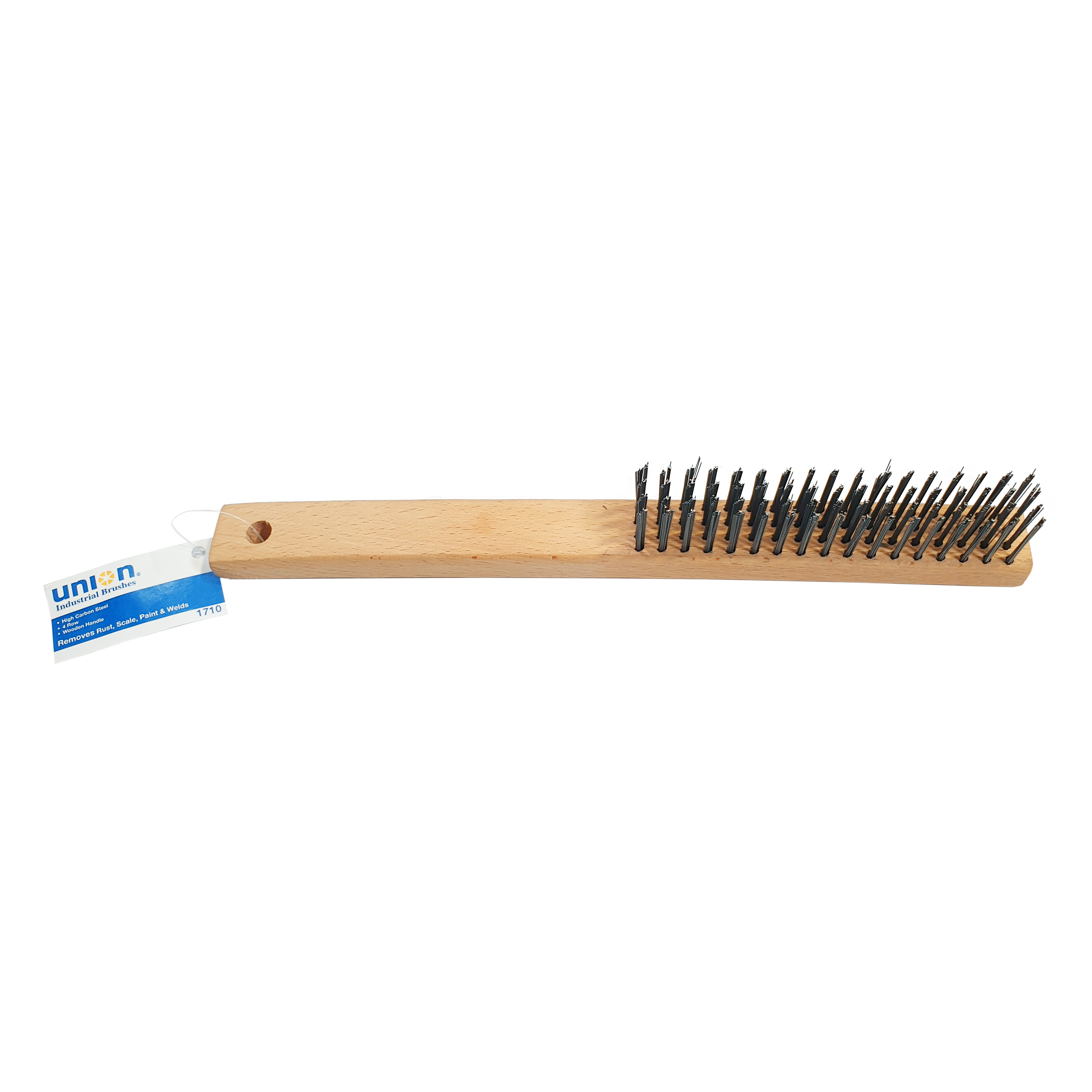 Union Hand Brush SS316 4 Row Wooden Handle - Inner Carton (12)
