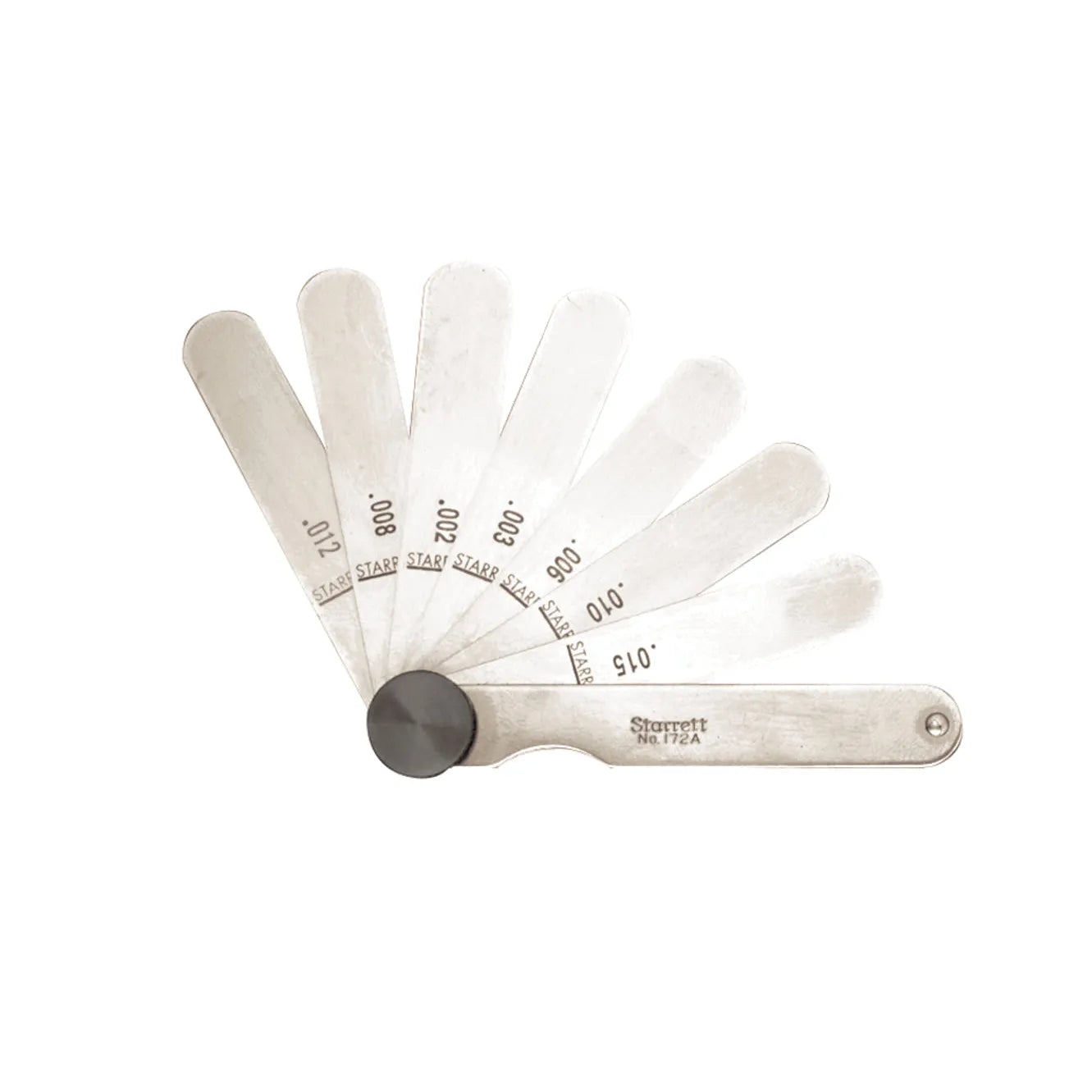 Starrett - Thickness Gage 9 Straight Leaves .0015-.015in Range | 172a