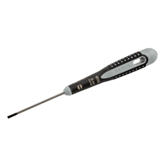 Bahco - 152mm ERGO Handled Screwdriver - Slotted Head - Flat Tip. - Blade 50mm - Tip 2.5mm | BE-8010