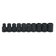 Trax - 10pc - 10-Piece 1/2" Drive Metric Impact Hex Bit Socket Set | ARX-IBS40010HM