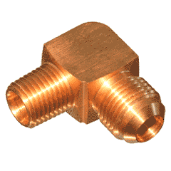 IFS - #8F 3/8" x 1/2" Male Flare Elbow with Nut | 0108F-0608