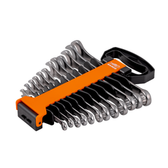 Bahco - Spanner Set - Combination Ring & Open End - Metric - 12 Pieces - 8 - 9 - 10 - 11 - 12 - 13 - 14 - 15 - 16 - 17 - 18 & 19mm | 111M/SH12