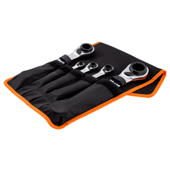 Bahco - 4-in-1 Ratcheting Ring Wrench Set - 3 Pcs/Pouch | S4RM/3T