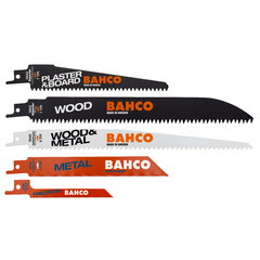Bahco - Sabre Sawblade Set for Plaster Wood & Metal - 10 Pcs | 3940-MIX-SET-10P