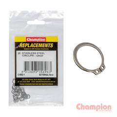 Champion - Stainless Steel External Circlips - 6mm | C1862-1