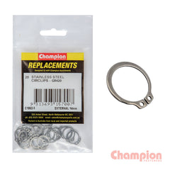 Champion - Stainless Steel External Circlips - 14mm | C1862-5
