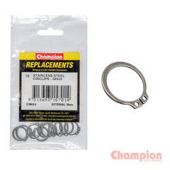Champion - Stainless Steel External Circlips - 16mm | C1862-6