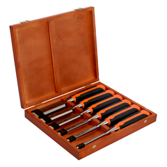 Bahco - 32mm Woodworking Chisel with Rubberised Handle Set | 424P-S6-EUR