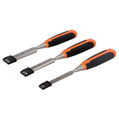 Bahco - 25mm Woodworking Chisel with Rubberised Handle Set | 424P-S3-EUR
