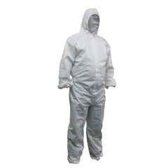 Maxisafe - White Polypropylene Disposable Coveralls - Medium - Carton Of 50 | CPW615-M-50