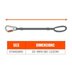 Ergodyne - Tool Lanyard Squids - 3105 Single Carabiner | ER19005