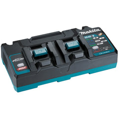 Makita - 40V Max Rual Port Rapid Charger (Dc40rb) with 2 x 5.0Ah High Output Battery (Bl4050f) | 1913Y7-1