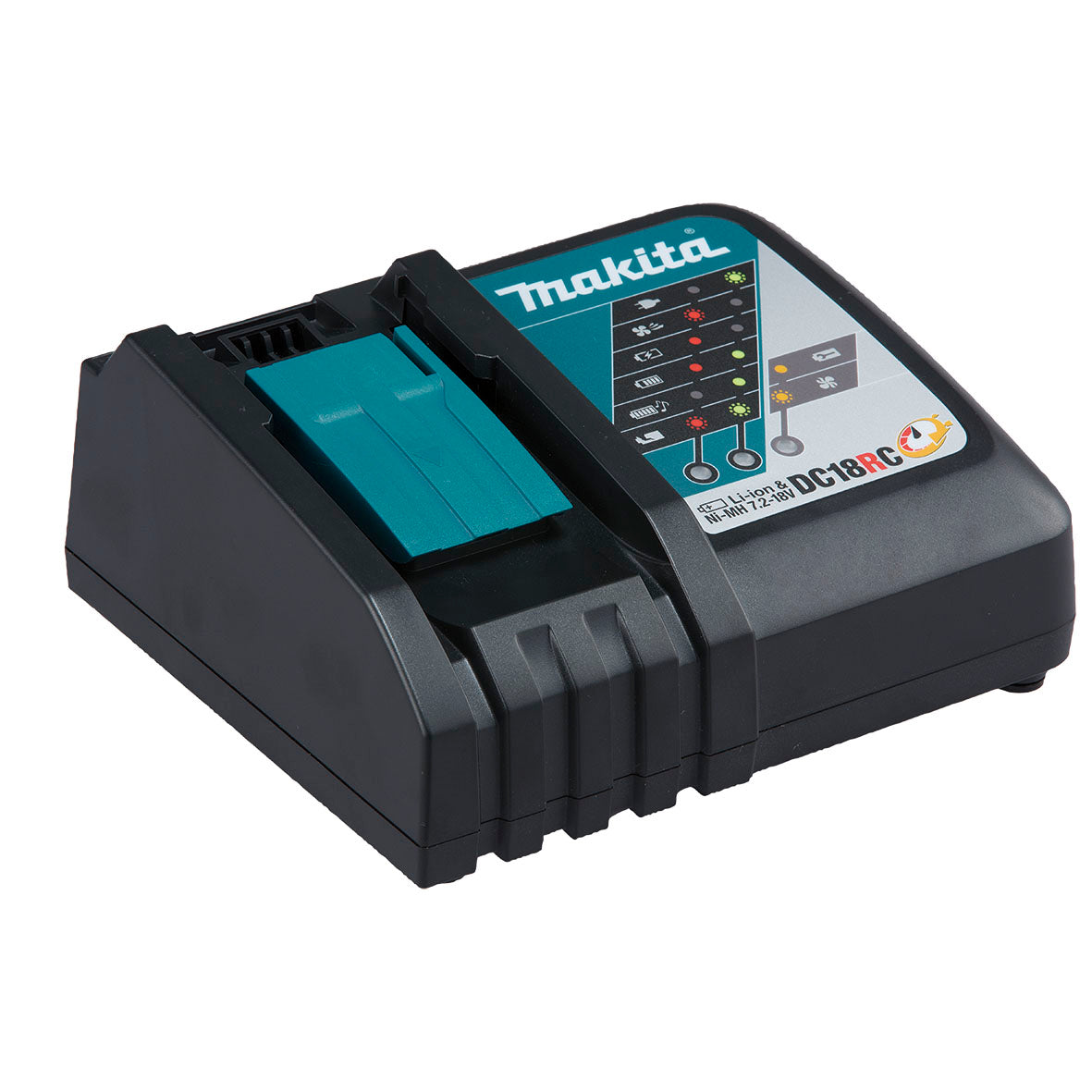 Makita Tools - 18V Single Port Rapid Charger (DC18RC) | 195589-2