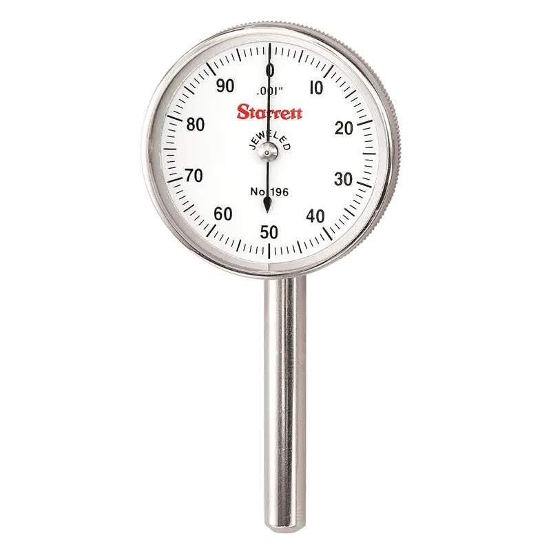Starrett - Dial Test Indicator 0-100 Back Plunger W/points/adapter Only | 196b1