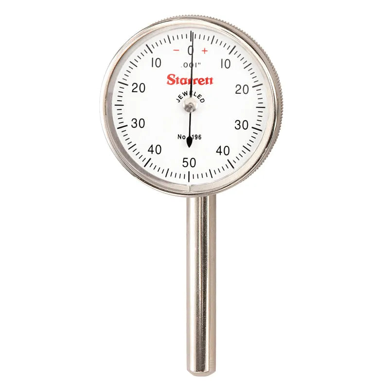 Starrett - Dial Test Indicator 0-50-0 Back Plunger W/points/adapter & Only | 196b5