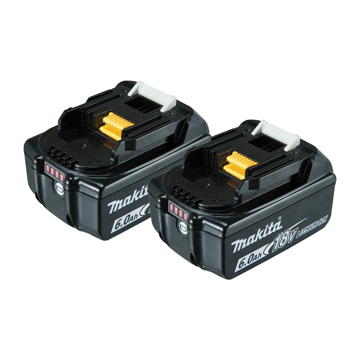 Makita Tools - Twin Pack - 18V 6.0Ah Battery with fuel gauge indicator | 198490-0