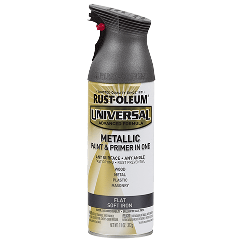 Rust-Oleum - Universal Flat Metallic Soft Iron - Spray 312g
