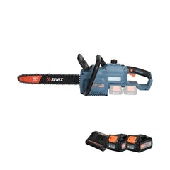 Senix - 2X2 36V Brushless Rear Handle Chainsaw Kit | CSX2-M2-EU