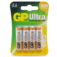 Powercell - GP Ultra Alkaline AA - Card of 4 | GP15AUC4