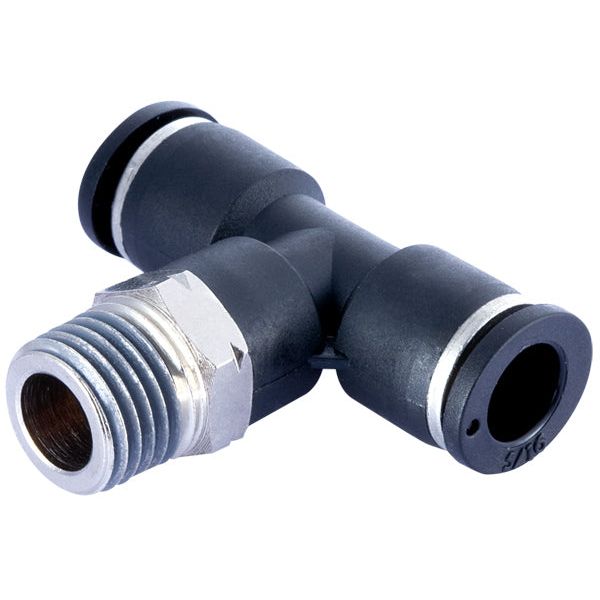 IFS - QF12 3/8x1/8 Push-In Male Branch Tee | 20-012-0602