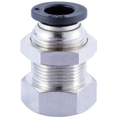 IFS - QF31F 1/4x1/4 Push-In Female Bulkhead Connector | 20-031F-0404