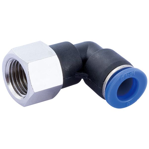 IFS - QFM15 6mmx1/4 Push-In Female Elbow | 20-M015-0604