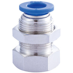 IFS - QFM31F 16mmx1/2 Push-In Female Bulkhead Connector | 20-M031F-1608