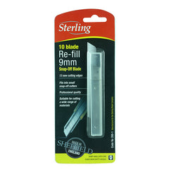 STERLING 9mm Small Snap-Off Blade (x10) - carded