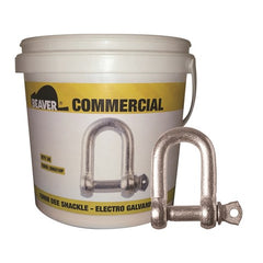 Beaver - Shackle Dee Commercial 5mm  Electro Galvanised  Each Pail Contains 50 Each | 200205P