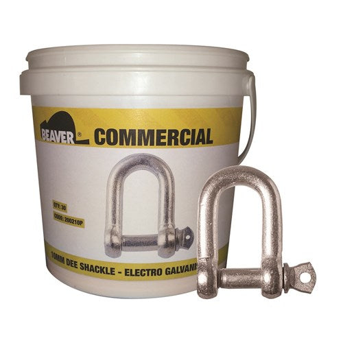 Beaver - Shackle Dee Commercial 25mm Electro Galvanised  Each Pail Contains 6 Each | 200225P