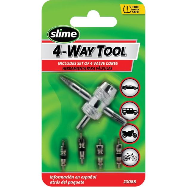 Slime - Tool - 4-Way Valve Tool 4 Valve Cores | 20088