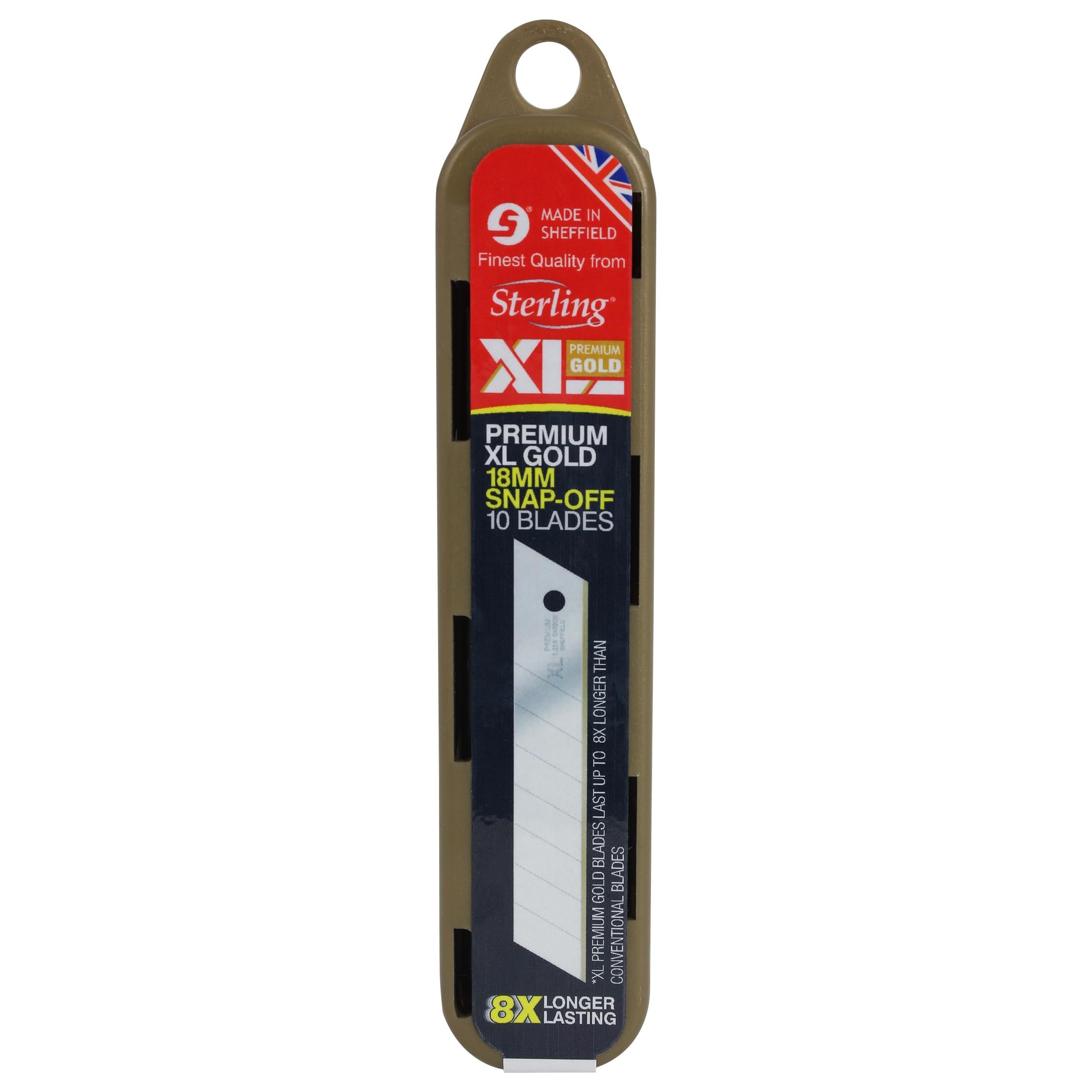 XL Premium Gold 18mm Large Snap Blades (x10)