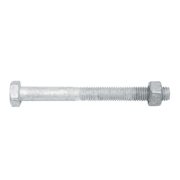 Bremick - Grade 2 BSW Bolt & Nut Galvanised 1/2" x 1 1/4" (Box of 25)