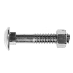 BBI - M10-1.50x110mm T=80 - Cup Head Bolt / Nut - Zinc | 626159