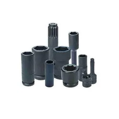 Action 7/16" x 1/2" Drive 6-point Imperial Deep Thin Wall Impact Socket