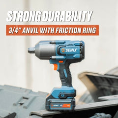 Senix - 3/4" X2 18V Brushless High-torque IMPACT Wrench Skin | PDWX2-M5-EU-0