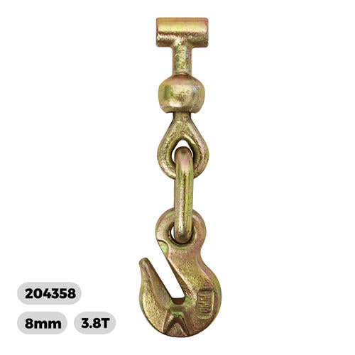 Austlift - RTD Tail piece Grab Hook 8mm/LC3800kg | 204358