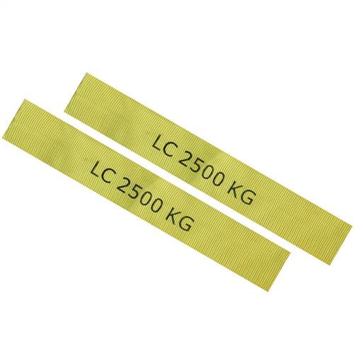 Austlift - Protecting Yellow Sleeves for 300MM x50MMM for RTD per pair ( Marked with LC 2500kg) 2500kg | 204400