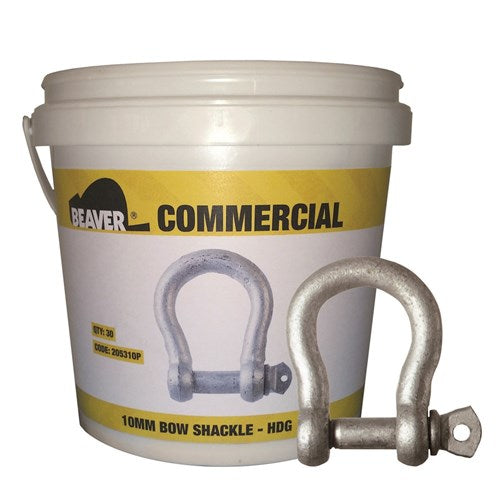 Beaver - Shackle Bow Commercial 10mm Hot Dipped Galvanised Each Pail Contains 30 Each | 205310P