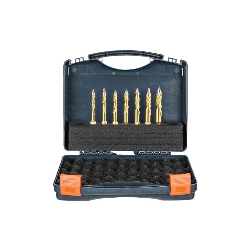 Alpha Screwdriver Bits Versadrive Turbotip Impact Drill Bit Set, 6.8, 8, 8.5, 10, 10.5, 12, 14mm