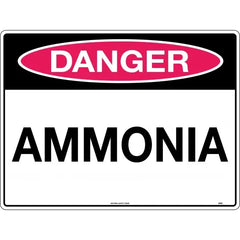 Uniform Safety Signs - 240x180mm - Self Adhesive - Danger Ammonia | 209DA