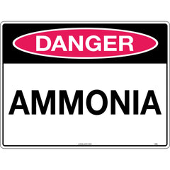 Uniform Safety Signs - 450x300mm - Metal - Danger Ammonia | 209LSM