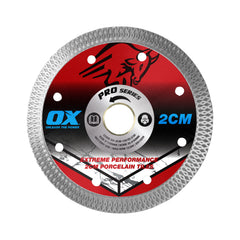 OX Tools - Pro 2cm Porcelain Cutting Blade - 125/22.2/20mm | OX-2CM-125/22.2/20