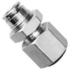 IFS - BQF31F 1/2 x1/2 Push-In Female Bulkhead Connector | 21-031F-0808