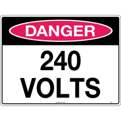 Uniform Safety Signs - 450x300mm - Metal - Danger 240 Volts | 213LSM
