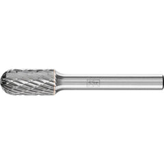 PFERD - Dia. 10 x 20mm Tungsten Carbide High-Performance Burr Tough Cylindrical with Radius End Wrc Shank Dia. 6.35mm Impact-Resistant | 21722212