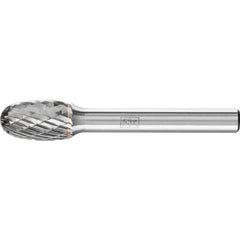 PFERD - Dia. 10 x 16mm Tungsten Carbide High-Performance Burr Tough Oval Tre Shank Dia. 6.35mm Impact-Resistant | 21722260