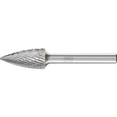 PFERD - Dia. 12 x 25mm Tungsten Carbide High-Performance Burr Tough Pointed Tree Spg Shank Dia. 6.35mm Impact-Resistant | 21722296