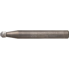 PFERD - Dia. 4.8 x 3.17mm Tungsten Carbide Burr Ball Kud Shank Dia. 6.35mm Z3P Universal Medium Cross Cut | 21724532